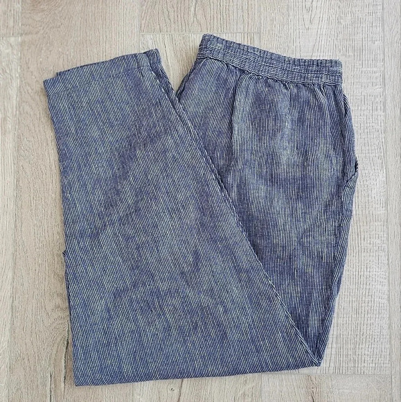 Striped Blue Trousers - Picture 8 of 9